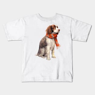 Winter dog Kids T-Shirt